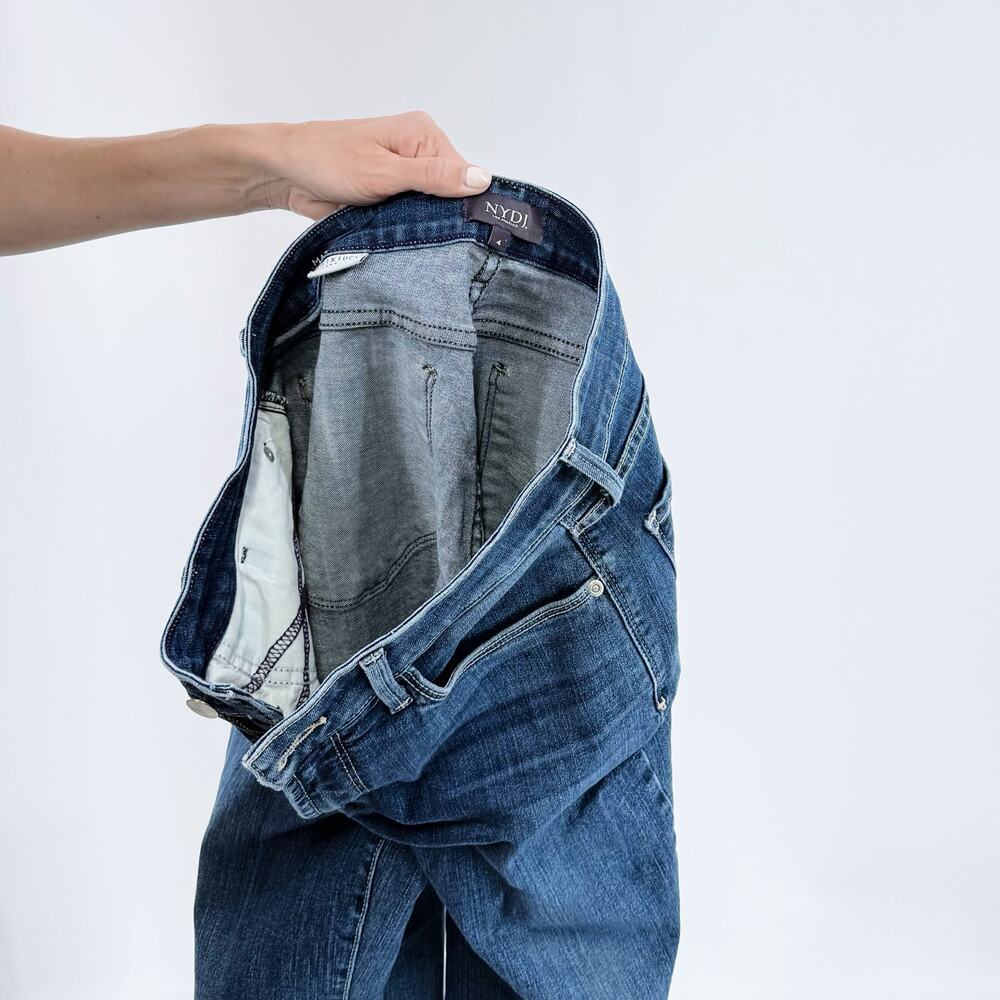 NYDJ Not Your Daughter's Jeans Straight Leg Medium Wash Denim Jeans Size 4 - Picture 3 of 3